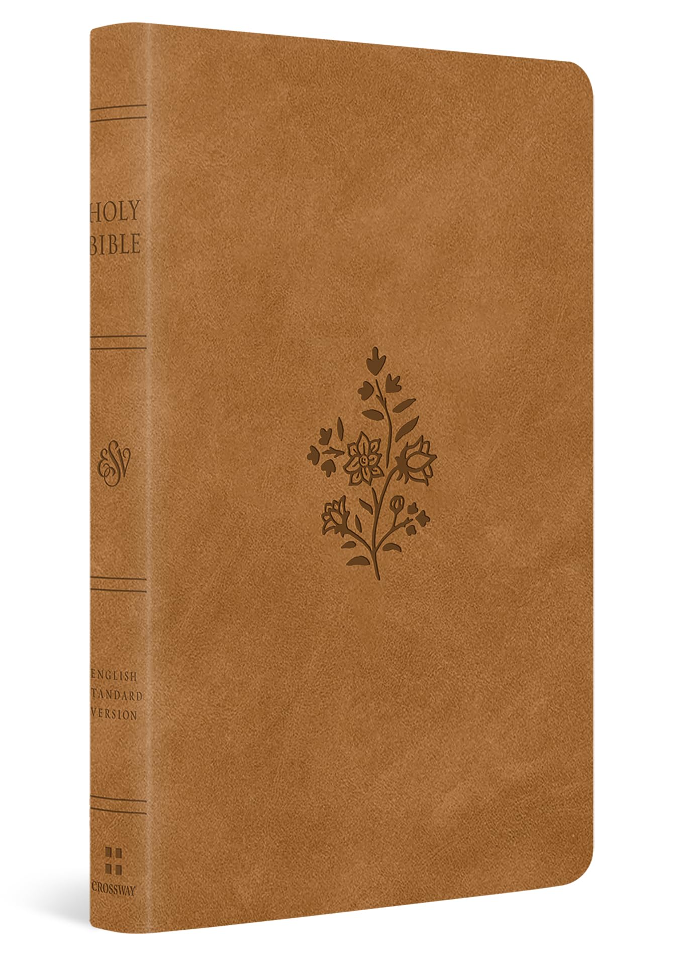 ESV Premium Gift Bible (Trutone, Nubuck Caramel, Wildflower Design) by