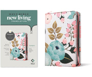 NLT Compact Zipper Bible, Filament Enabled Edition (Red Letter, Cloth, Floral Garden) by Tyndale