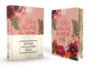 Niv, Artisan Collection Bible, Cloth Over Board, Pink Floral, Designed Edges Under Gilding, Red Letter Edition, Comfort Print -- Zondervan, Bible