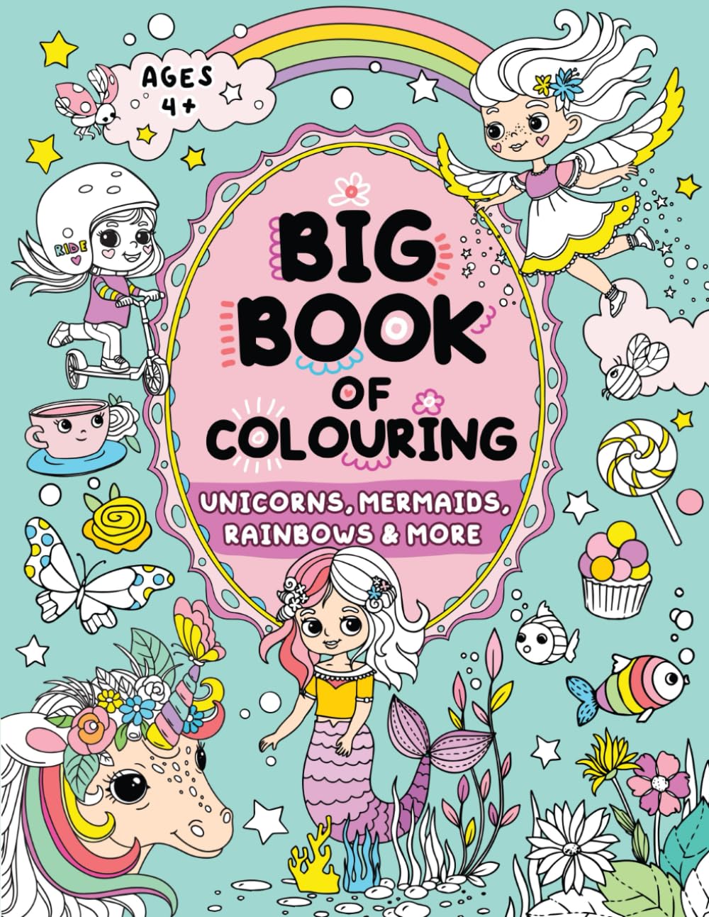 Big Book of Colouring for Girls: Children Ages 4+ by Publishing, Fairywren
