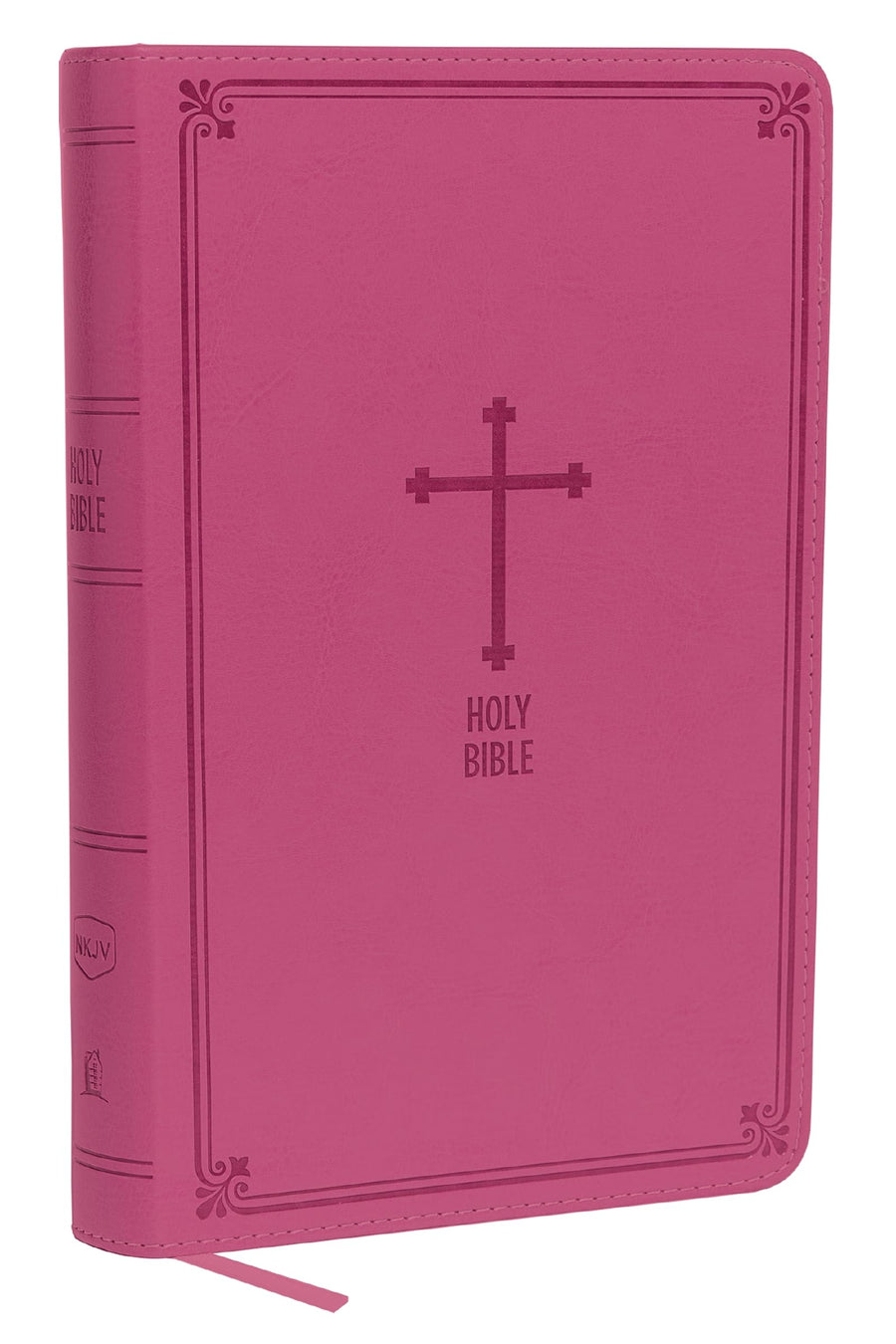 NKJV, Deluxe Gift Bible, Imitation Leather, Pink, Red Letter Edition -- Thomas Nelson, Bible