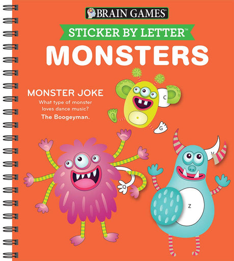 Sticker by Letter: Monsters -- Publications International Ltd, Spiral