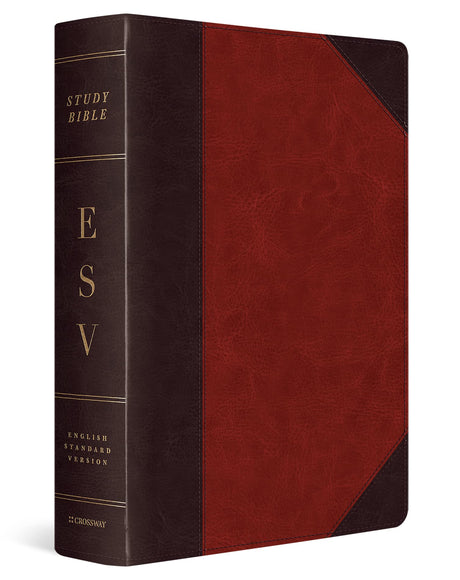 ESV Study Bible, Large Print (Trutone, Brown/Cordovan, Portfolio Design) -- Esv Bibles, Bible