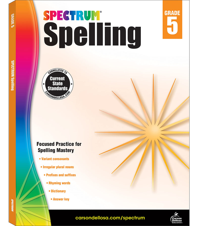 Spectrum Spelling, Grade 5 by Spectrum