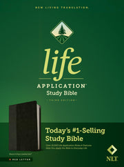 NLT Life Application Study Bible, Third Edition (Red Letter, Leatherlike, Black/Onyx) by Tyndale