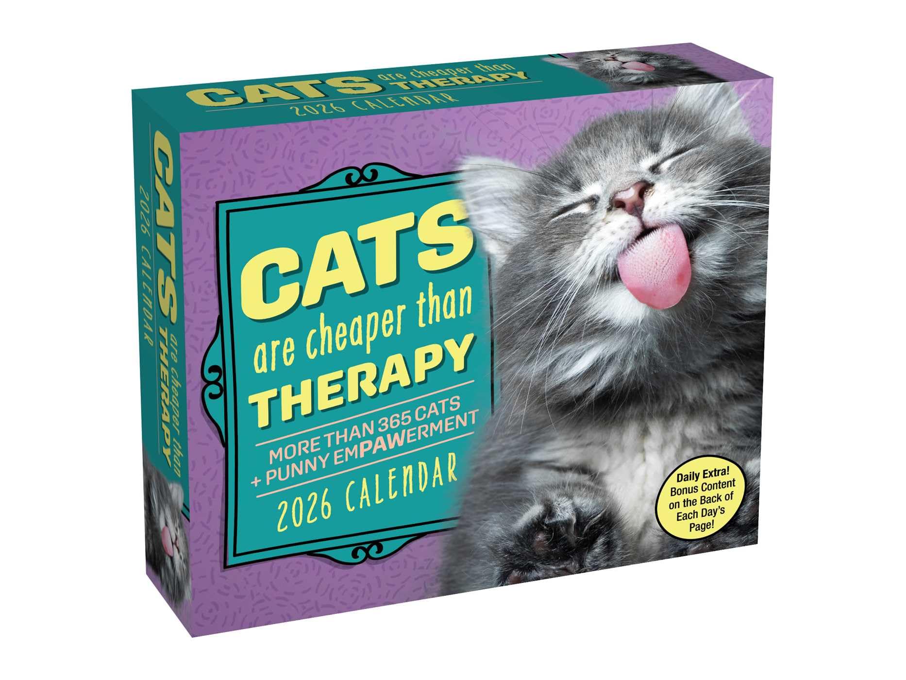 Cats Are Cheaper Than Therapy 2026 Day-To-Day Calendar: More Than 365 Cats by Andrews McMeel Publishing