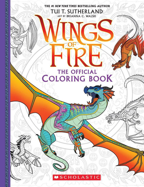 Official Wings of Fire Coloring Book -- Brianna C. Walsh, Paperback