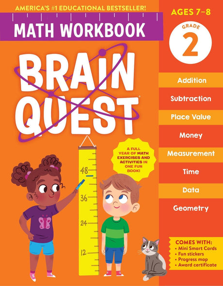 Brain Quest Math Workbook: 2nd Grade -- Workman Publishing, Paperback