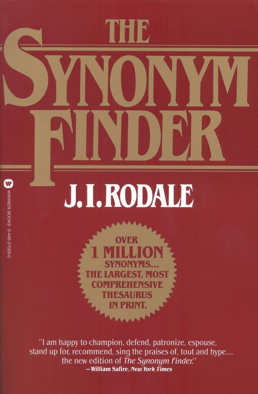 Used - Very Good | The Synonym Finder -- J. I. Rodale, Paperback