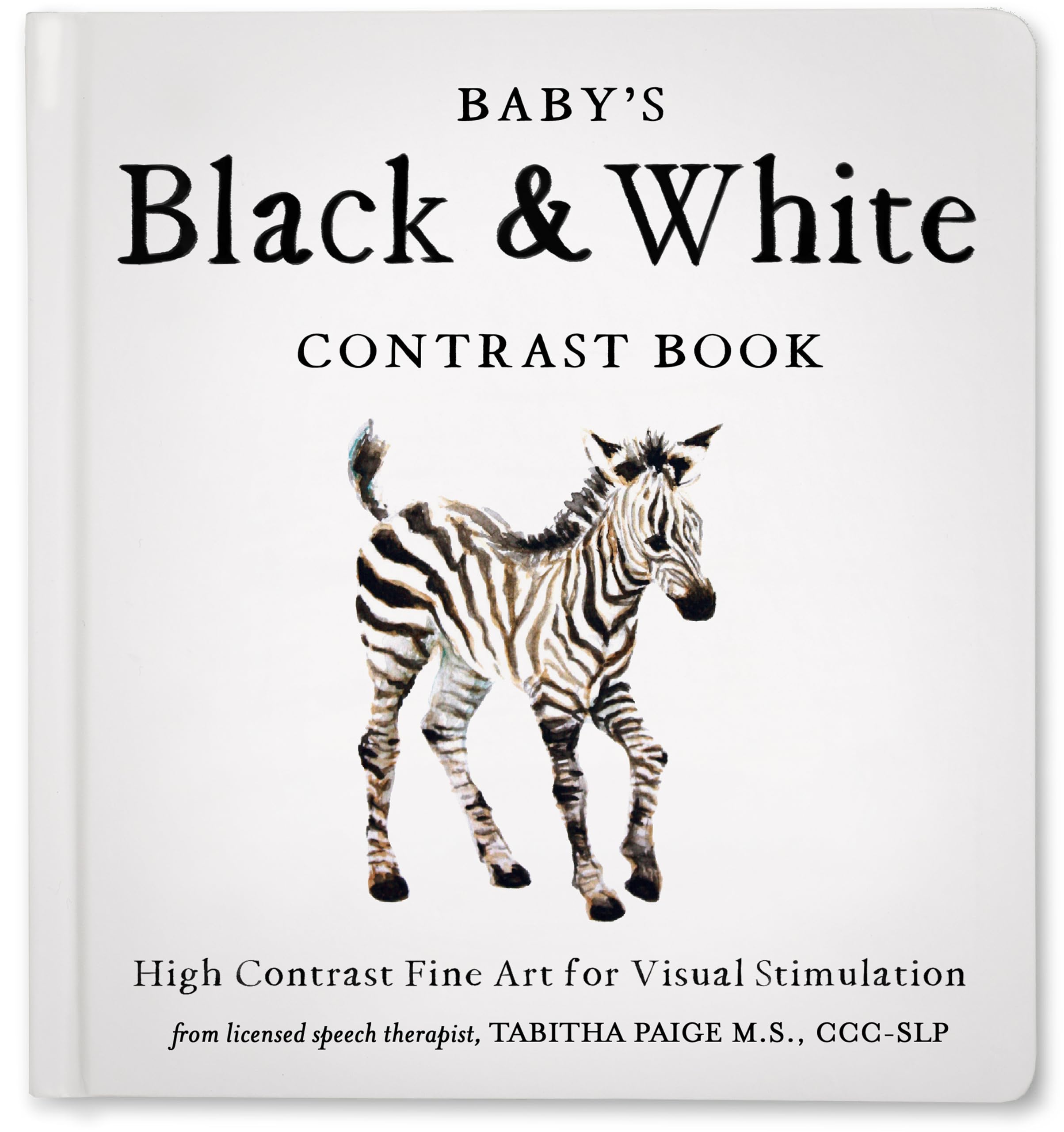 Baby's Black and White Contrast Book: High-Contrast Art for Visual Stimulation at Tummy Time by Paige, Tabitha