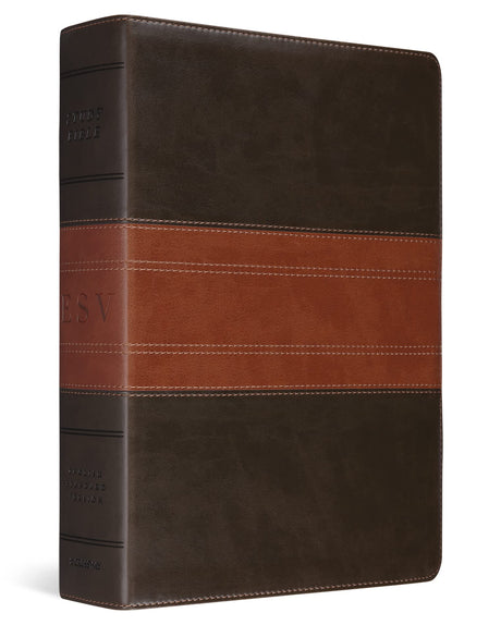 ESV Study Bible, Large Print (Trutone, Forest/Tan, Trail Design) -- Esv Bibles, Bible