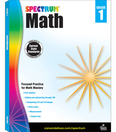 Spectrum Math Workbook, Grade 1: Volume 2 -- Spectrum, Paperback