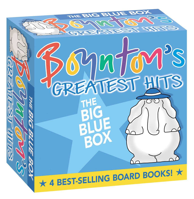 Boynton's Greatest Hits the Big Blue Box: Moo, Baa, La La La!; A to Z; Doggies; Blue Hat, Green Hat by Boynton, Sandra