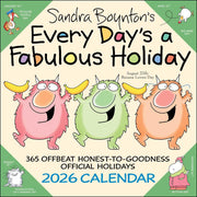 Sandra Boynton's Every Day's a Fabulous Holiday 2026 Wall Calendar by Boynton, Sandra