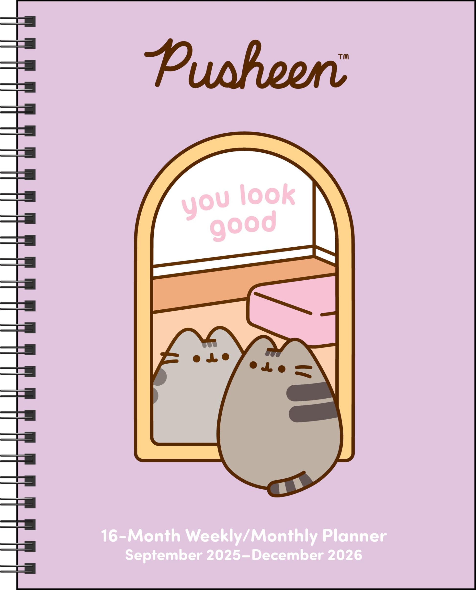 Pusheen 16-Month 2025-2026 Weekly/Monthly Planner Calendar: You Look Great by Belton, Claire