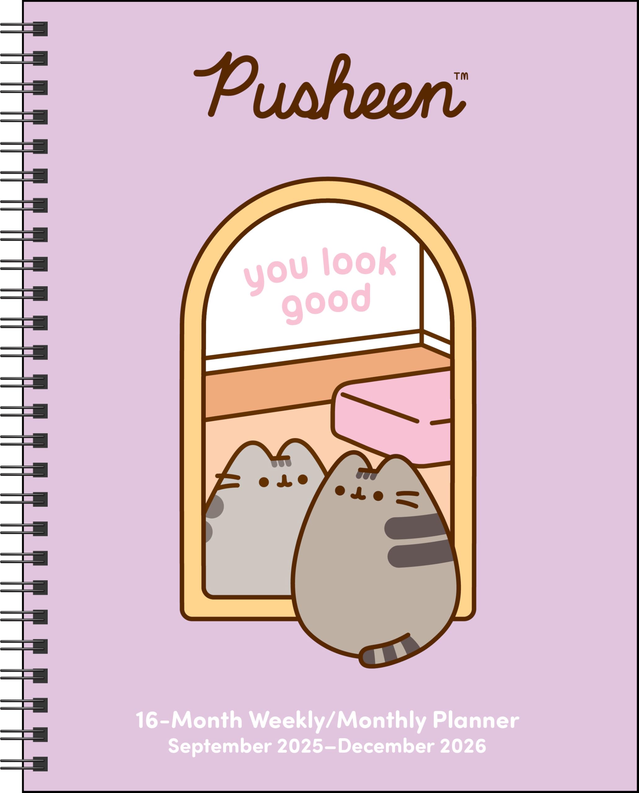 Pusheen 16-Month 2025-2026 Weekly/Monthly Planner Calendar: You Look Great by Belton, Claire