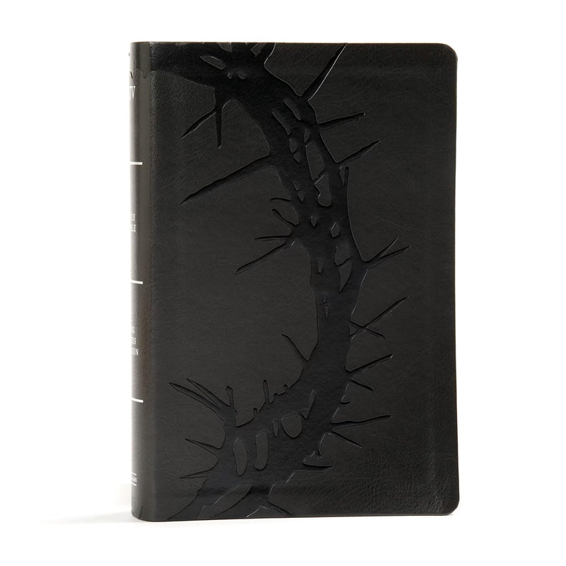 KJV Large Print Personal Size Reference Bible, Charcoal Leathertouch by Holman Bible Staff