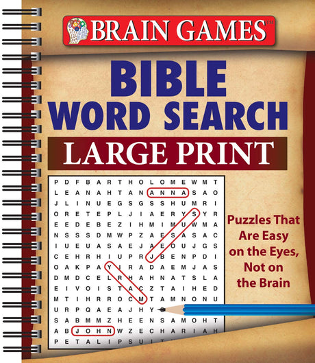 Brain Games - Bible Word Search -- Publications International Ltd, Spiral