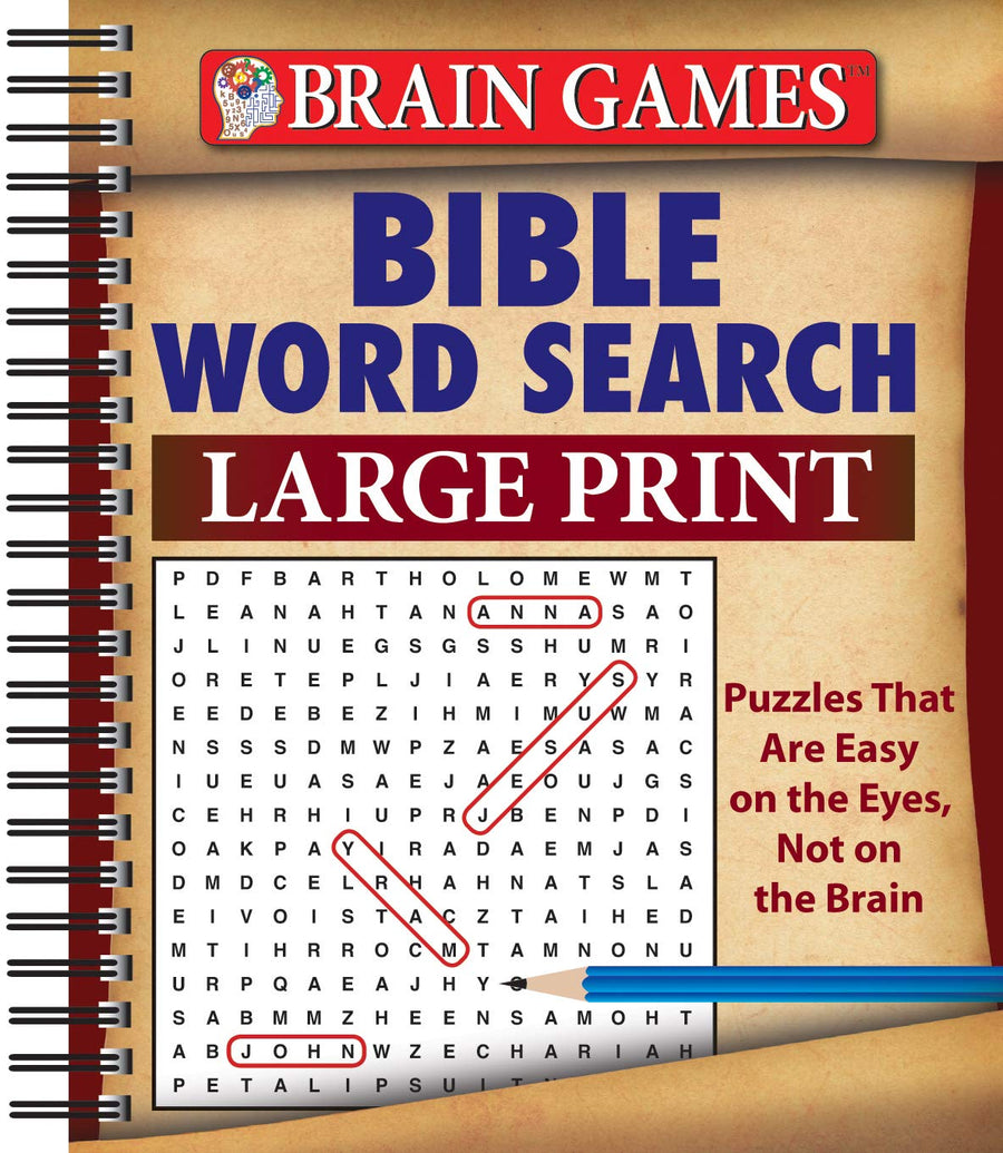 Brain Games - Bible Word Search -- Publications International Ltd, Spiral