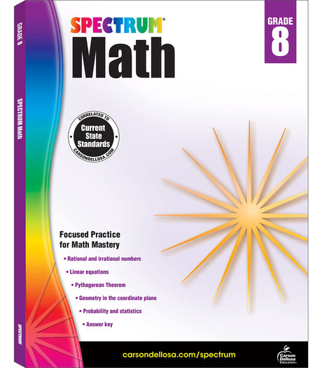 Spectrum Math Workbook, Grade 8: Volume 9 -- Spectrum, Other