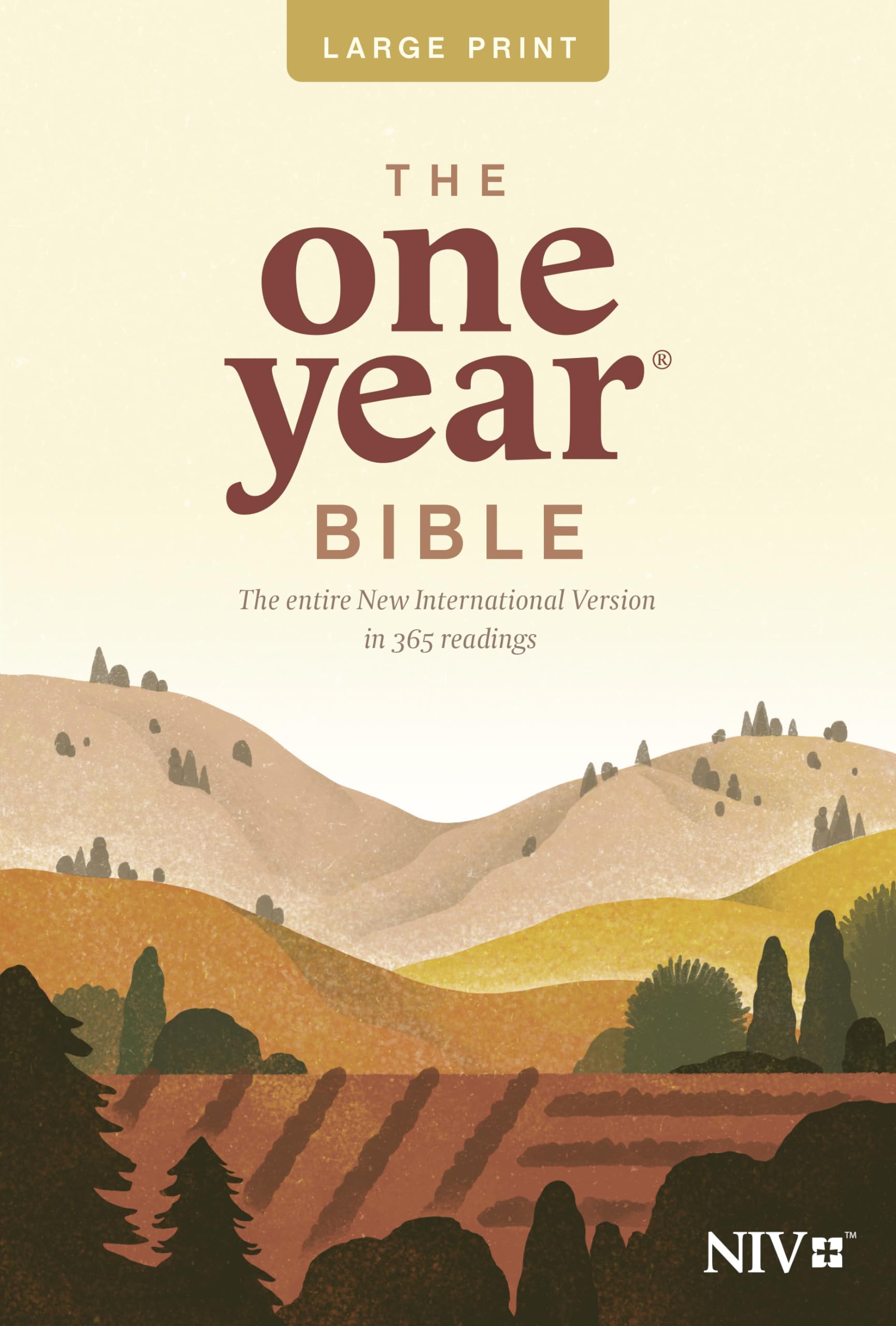 One Year Bible-NIV-Premium Slimline Large Print by Tyndale