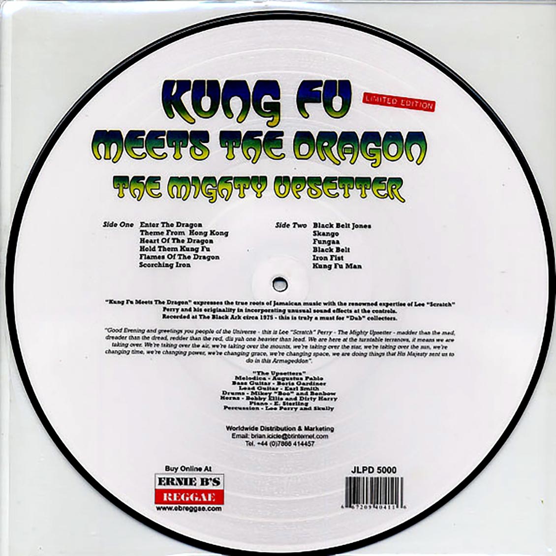 Lee Perry - Kung Fu Meets The Dragon (Picture Disc Edition) (ltd. 500 copies made) (picture disc) - Vinyl LP, LP