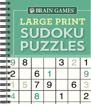 Brain Games - Large Print Sudoku Puzzles (Green) by Publications International Ltd