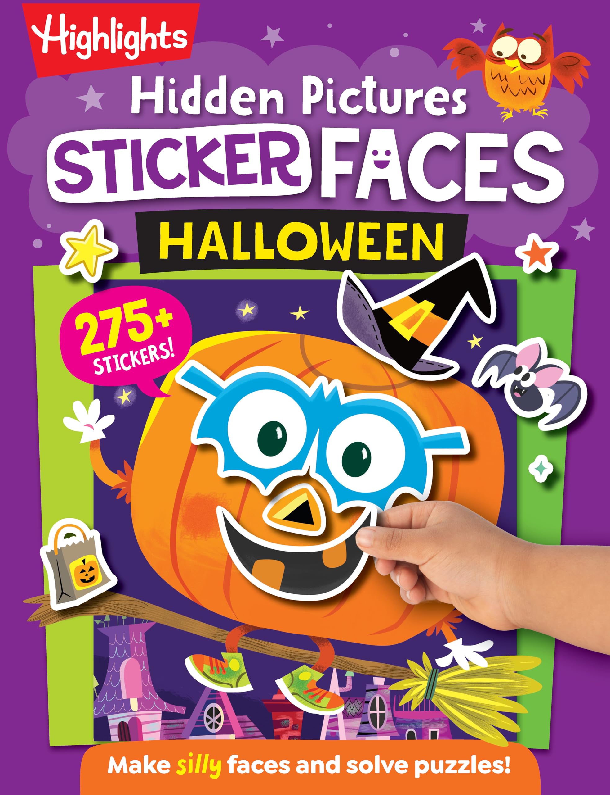 Hidden Pictures Sticker Faces: Halloween: Halloween Crafts Activity Book with Pumpkin Faces and Over 200 Silly Make-A-Face Stickers, Halloween Gift fo by Highlights