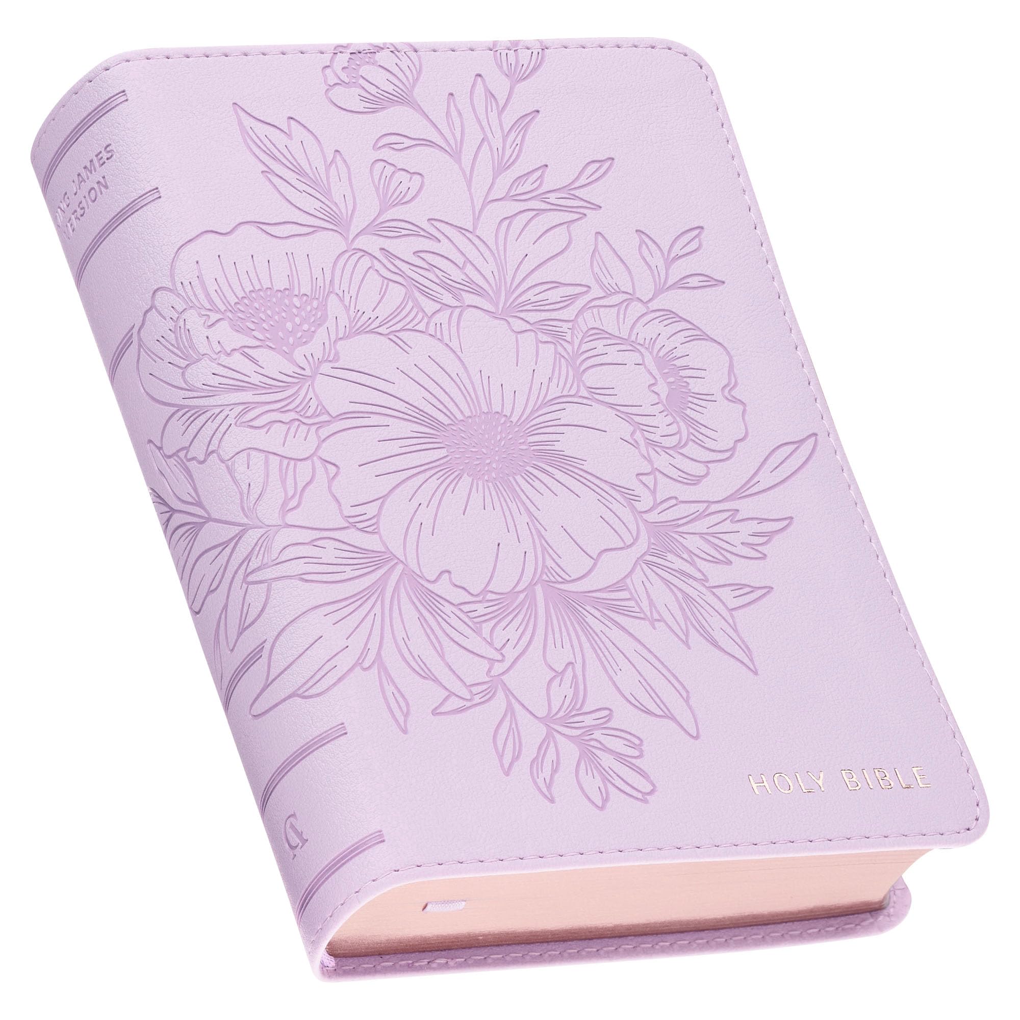 KJV Bible Compact LP Faux Leather, Purple by Christian Art Gifts