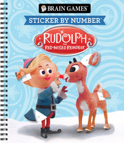 Brain Games - Sticker by Number: Rudolph the Red-Nosed Reindeer by Publications International Ltd