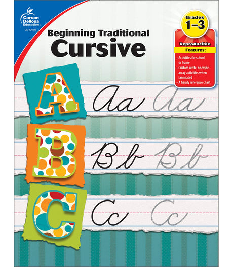 Beginning Traditional Cursive, Grades 1 - 3 -- Carson Dellosa Education, Paperback