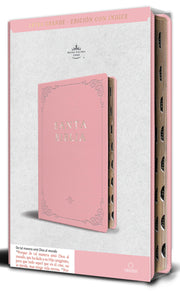 Biblia Rvr 1960 Letra Grande Tama?o Manual, Piel Rosada Con ?ndice / Spanish Bible Rvr 1960 Handy Size Large Print Leathersoft Pink with Index by Reina Valera Revisada 1960