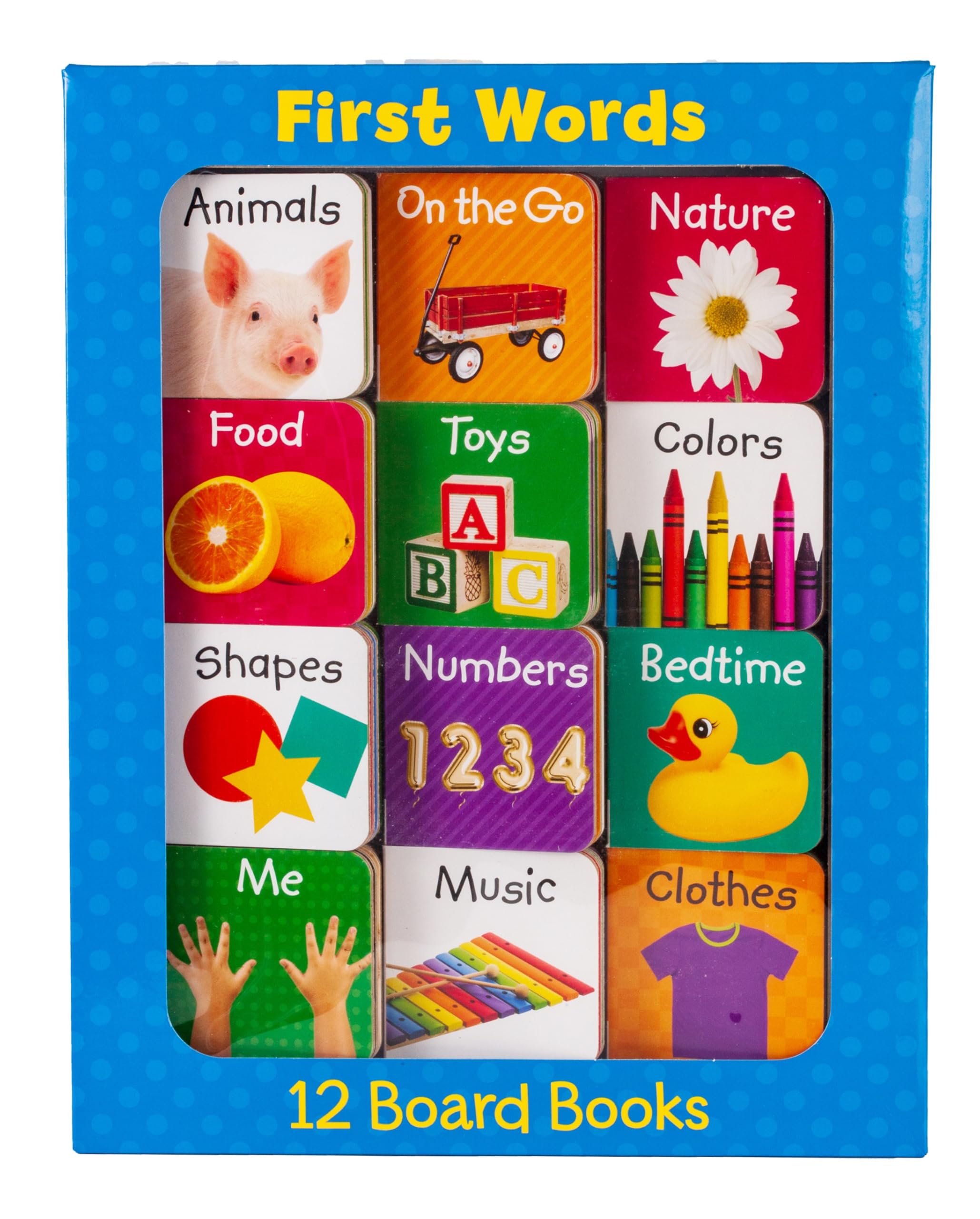 First Words (12 Board Book Set) by Little Grasshopper Books