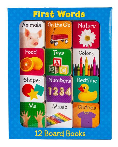 First Words - 12 Board Book Set -- Little Grasshopper Books, Board Book