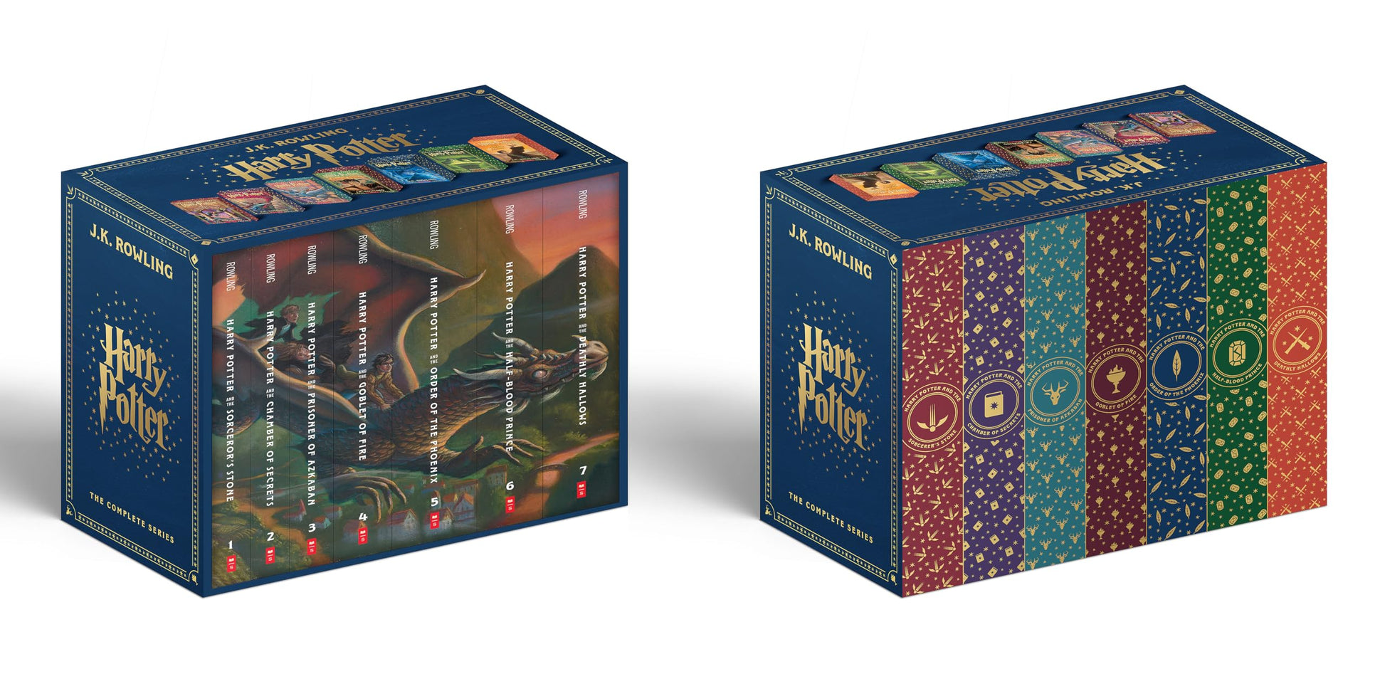 Harry Potter Paperback Box Set Books 1-7 (Deluxe Edition with Stenciled Edges) by Rowling, J. K.