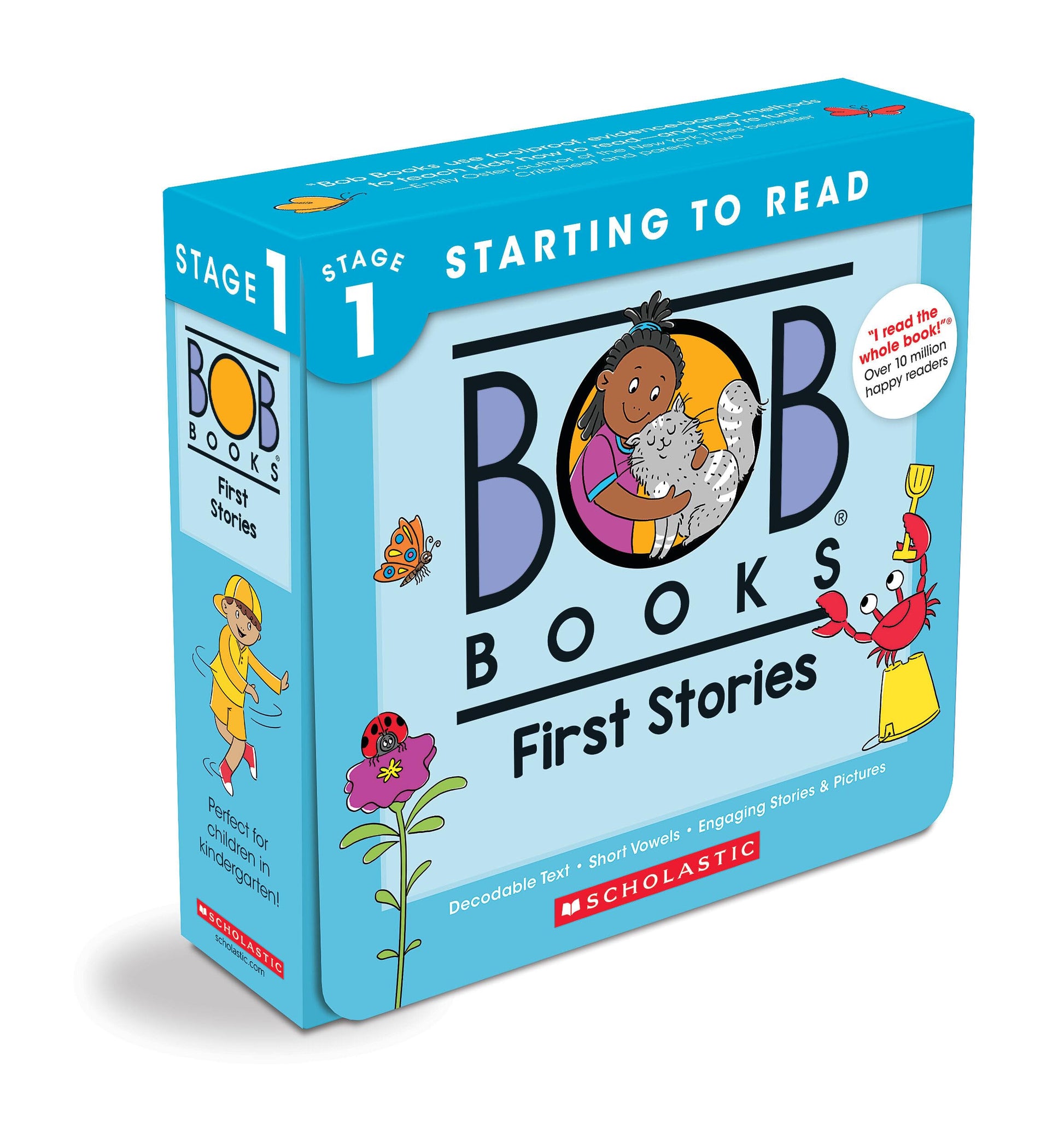 Bob Books - First Stories Box Set Phonics, Ages 4 and Up, Kindergarten (Stage 1: Starting to Read) by Kertell, Lynn Maslen