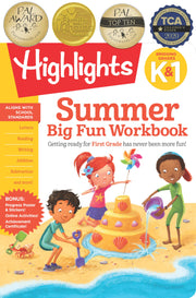 Summer Big Fun Workbook Bridging Grades K & 1 by Highlights Learning