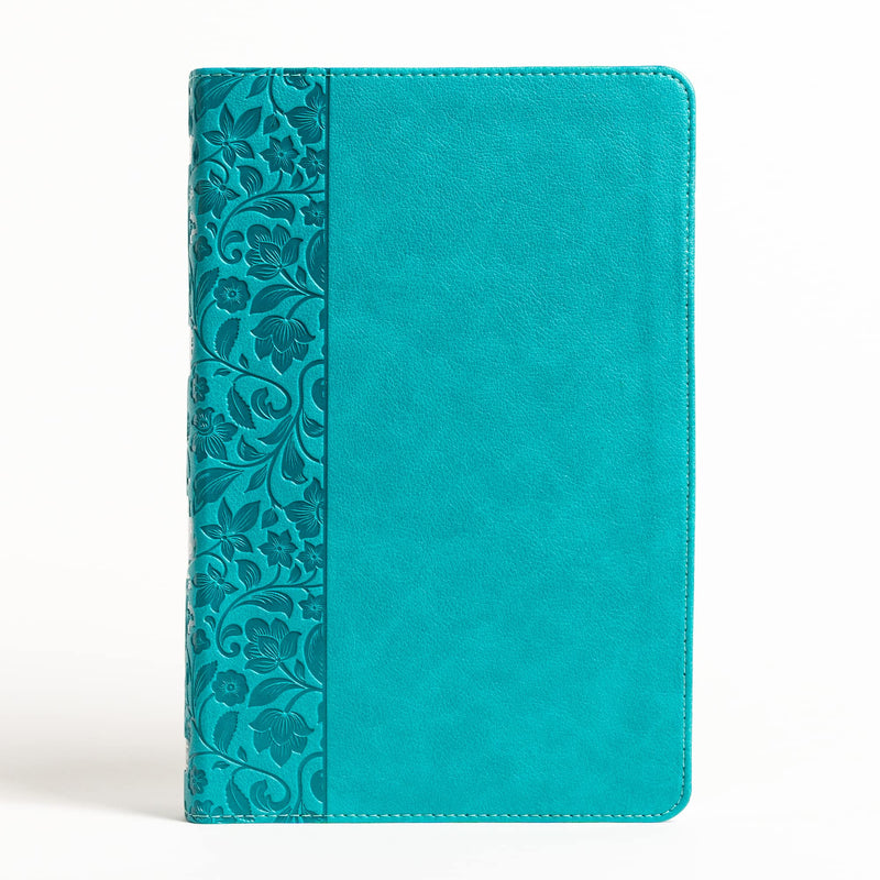 NASB Large Print Personal Size Reference Bible, Teal Leathertouch by Holman Bible Publishers