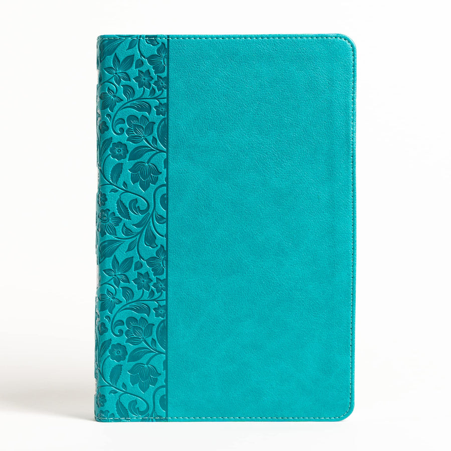 NASB Large Print Personal Size Reference Bible, Teal Leathertouch -- Holman Bible Publishers, Bible