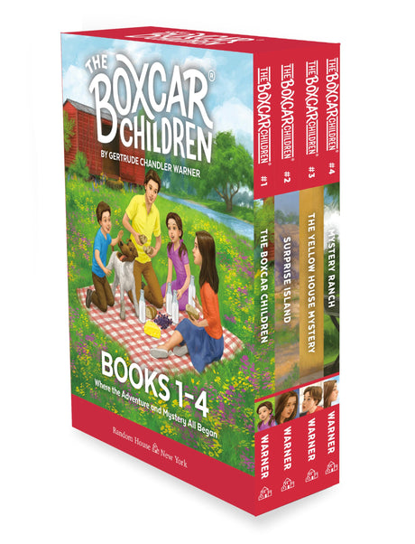 The Boxcar Children Mysteries Boxed Set 1-4: The Boxcar Children; Surprise Island; The Yellow House; Mystery Ranch -- Gertrude Chandler Warner, Boxed Set