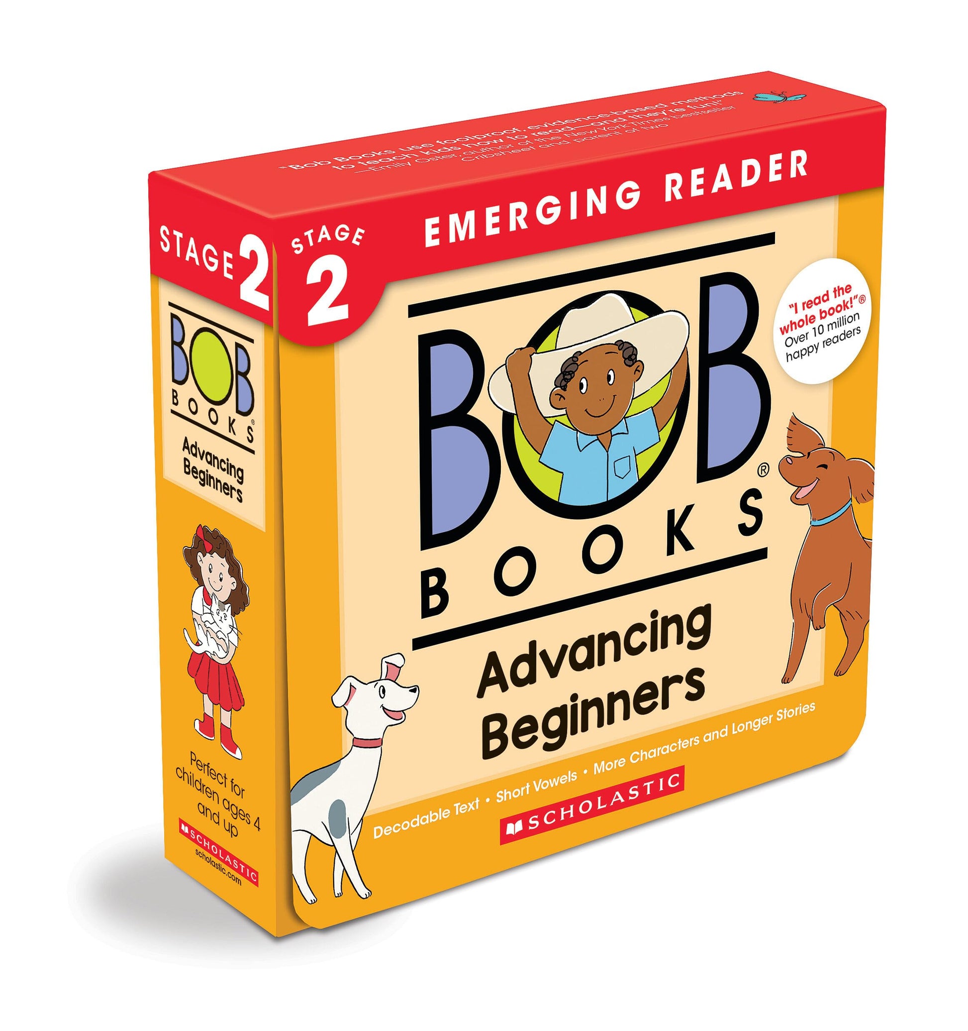 Bob Books - Advancing Beginners Box Set Phonics, Ages 4 and Up, Kindergarten (Stage 2: Emerging Reader): 8 Books for Young Readers by Maslen, Bobby Lynn