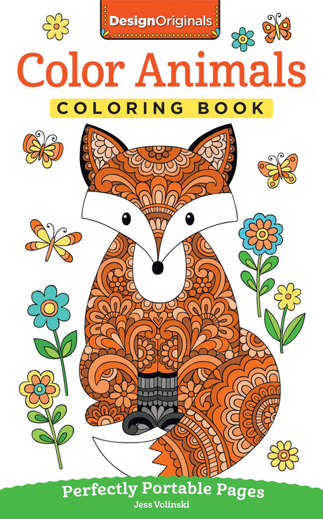 Color Animals Coloring Book: Perfectly Portable Pages -- Jess Volinski, Paperback