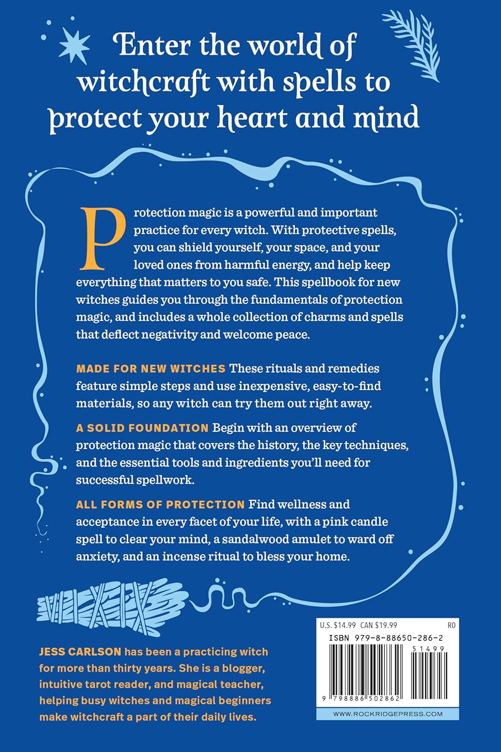 Protection Spells for New Witches: A Guide to Banishing Negative Energy with Essential Spells and Rituals -- Jess Carlson, Paperback