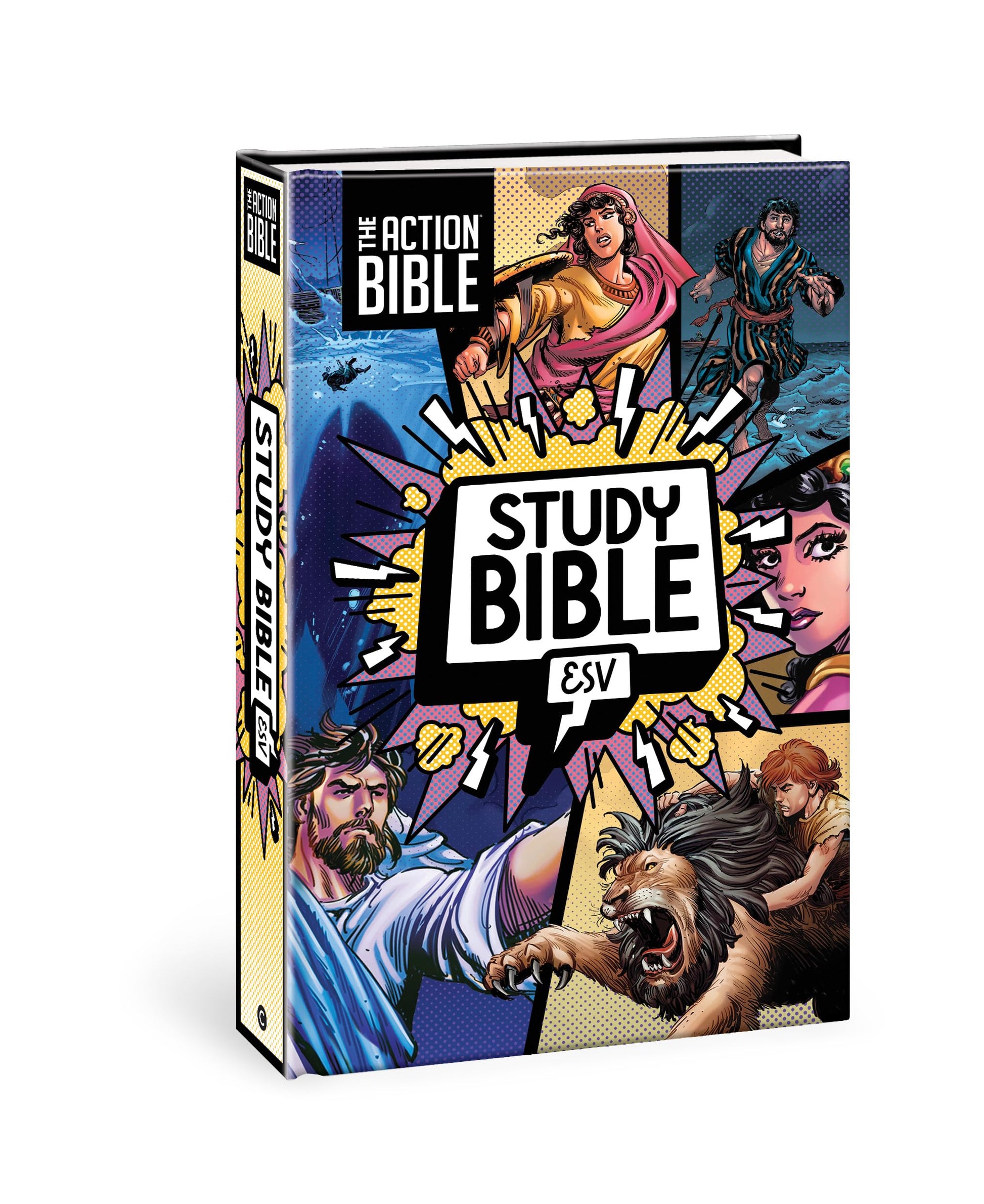 The Action Bible Study Bible Esv, Hardcover, Full Color by David C Cook