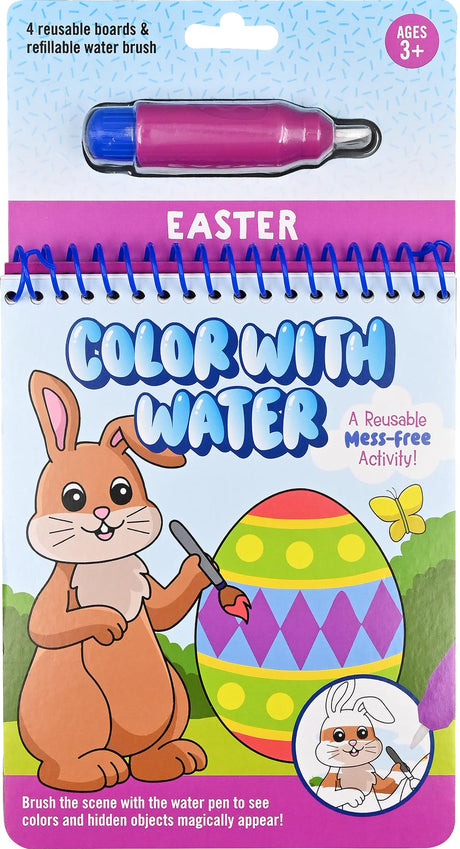 Color with Water - Easter (Includes Mess Free Water Pen), Hardcover