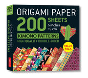 Origami Paper 200 Sheets Kimono Patterns 6 (15 CM): Tuttle Origami Paper: Double-Sided Origami Sheets Printed with 12 Patterns (Instructions for 6 Pro -- Tuttle Studio