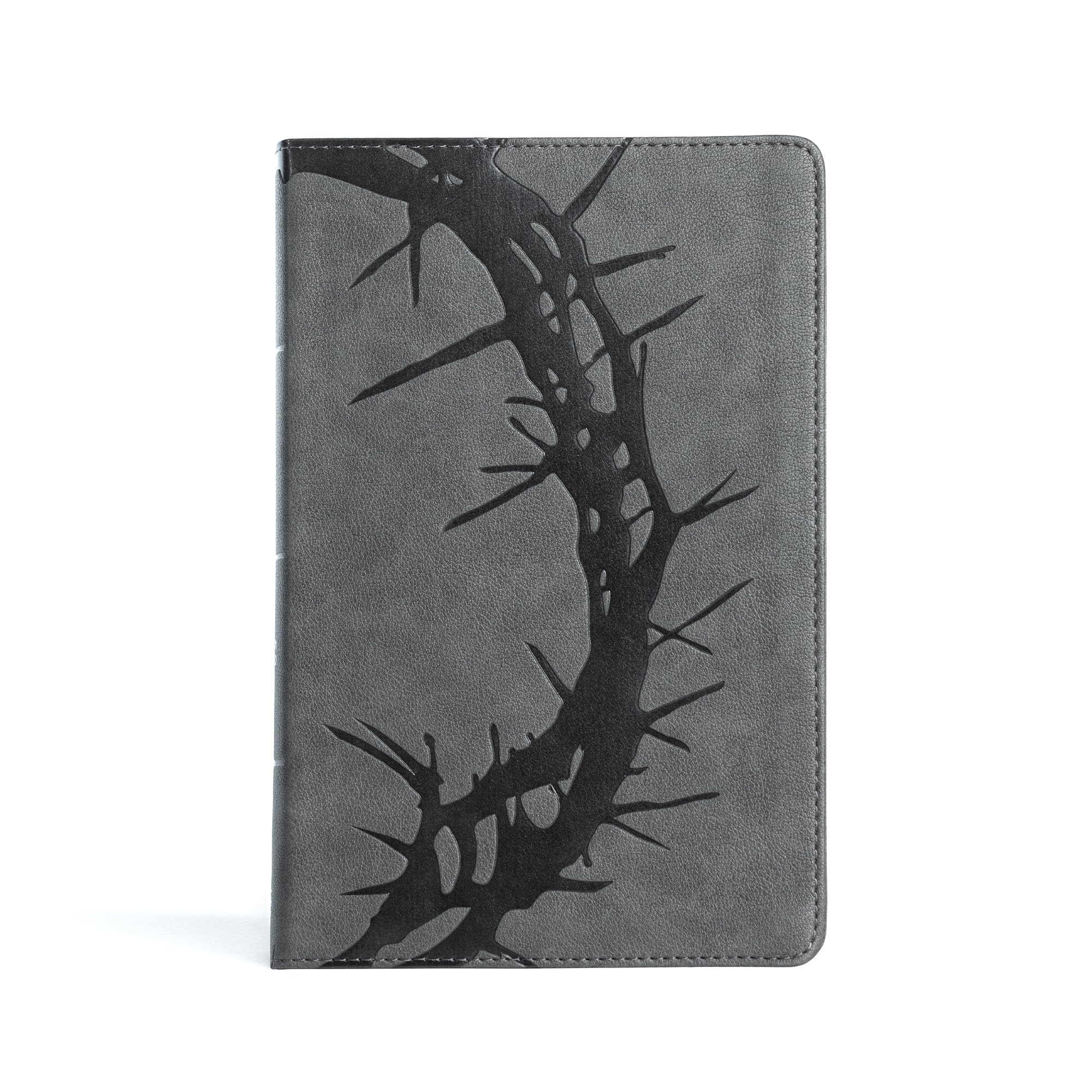CSB Large Print Personal Size Reference Bible, Charcoal Leathertouch by Csb Bibles by Holman