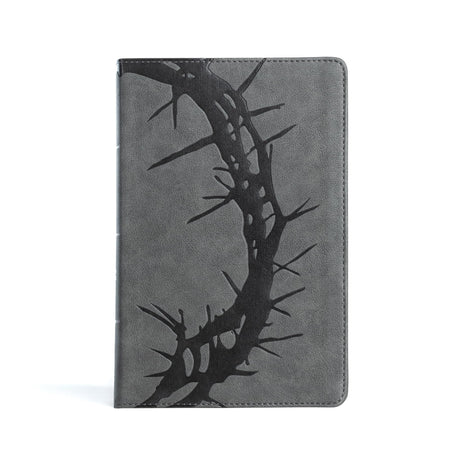 CSB Large Print Personal Size Reference Bible, Charcoal Leathertouch -- Csb Bibles by Holman, Bible