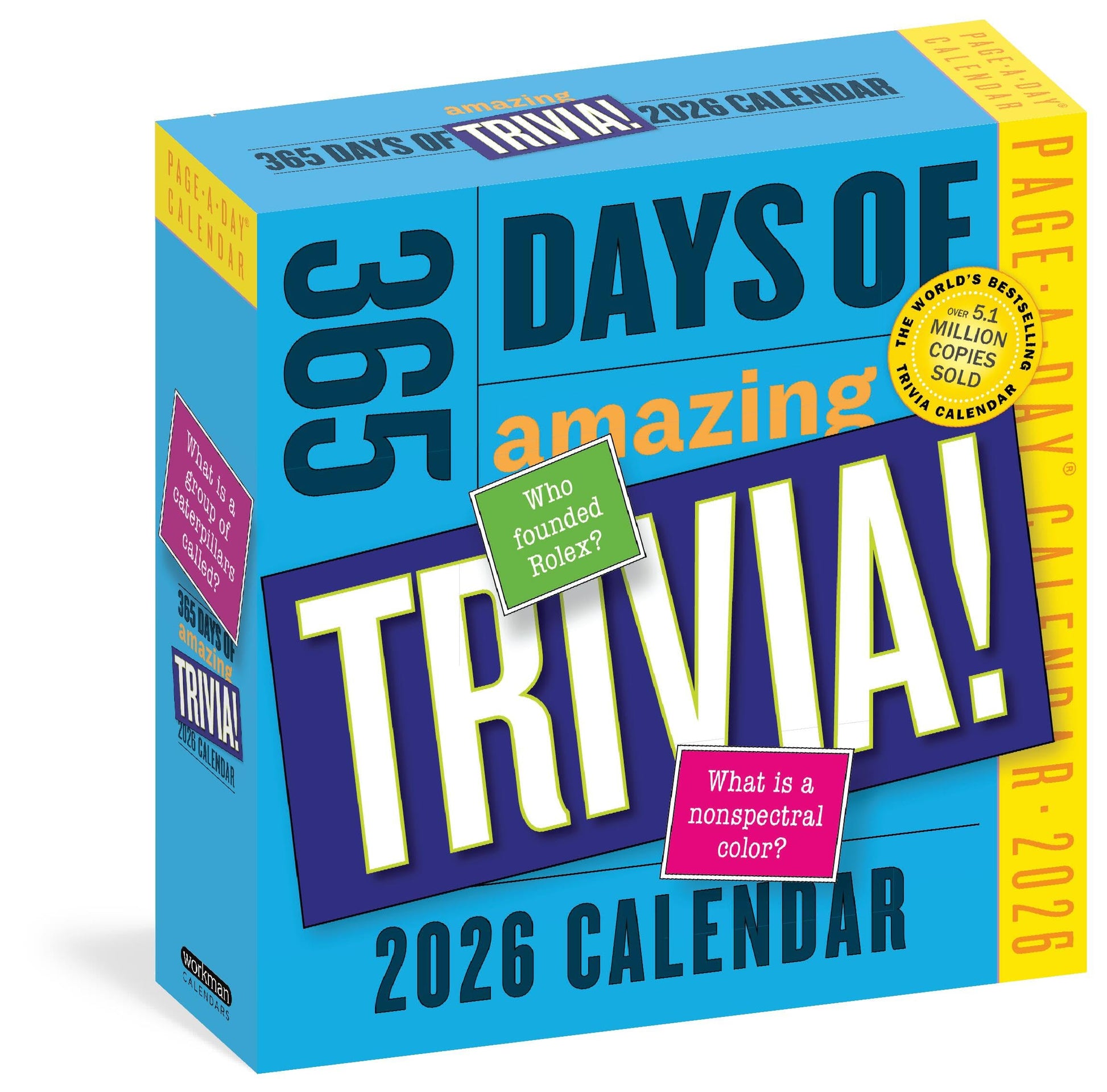 365 Days of Amazing Trivia Page-A-Day(r) Calendar 2026: The World's Bestselling Trivia Calendar by Workman Calendars