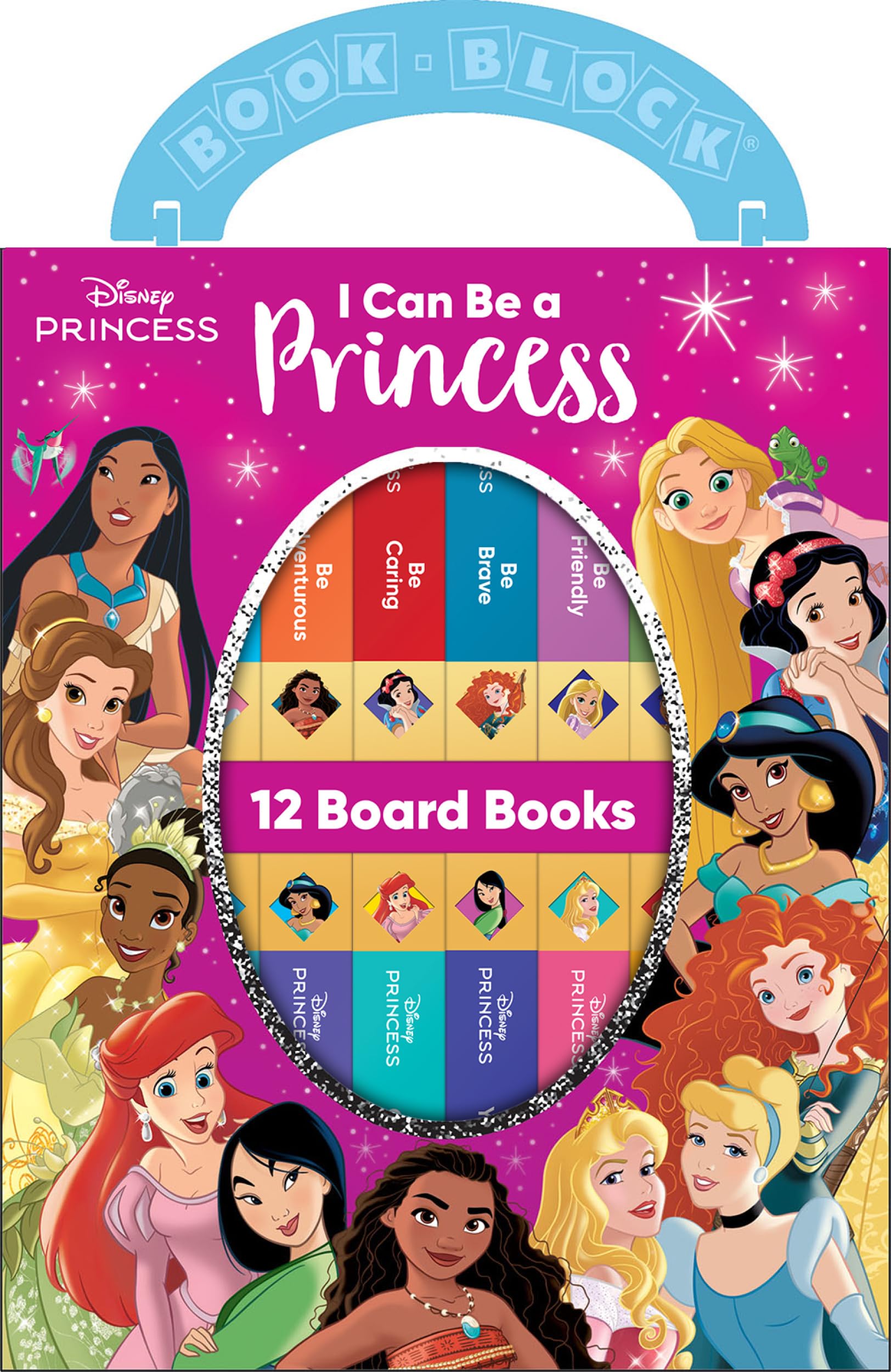 Disney Princess: I Can Be a Princess 12 Board Books by Pi Kids